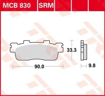 TRW Scheibenbremsbelag MCB830