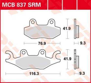 TRW Scheibenbremsbelag MCB837SRM