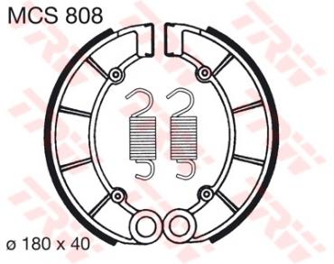TRW Bremsbacken MCS808