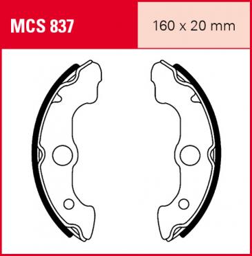 TRW Bremsbacken MCS837