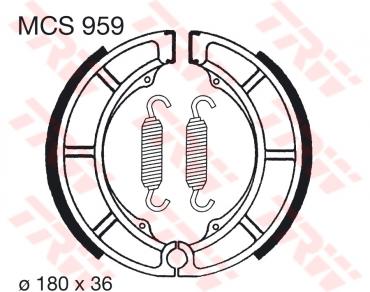 TRW Bremsbacken MCS959
