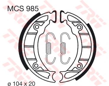 TRW Bremsbacken MCS985