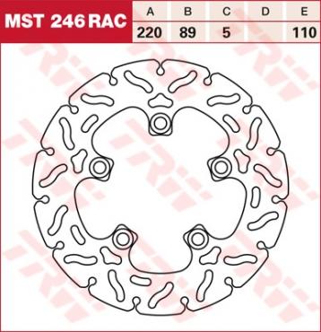 TRW RACING Bremsscheibe starr MST246RAC
