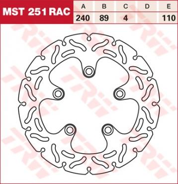 TRW RACING Bremsscheibe starr MST251RAC
