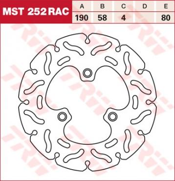 TRW RACING Bremsscheibe starr MST252RAC