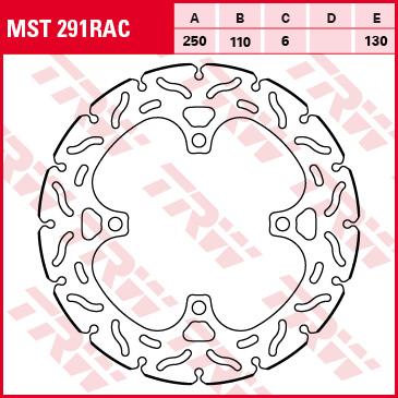 TRW Bremsscheibe starr MST291RAC