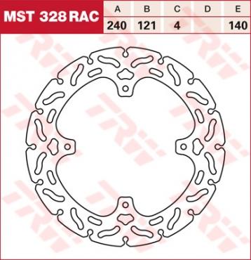 TRW RACING Bremsscheibe starr MST328RAC
