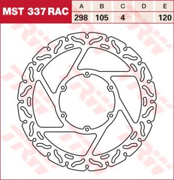 TRW RACING Bremsscheibe starr MST337RAC
