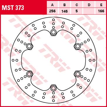 TRW Bremsscheibe starr MST373
