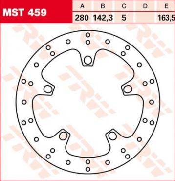 TRW brake disc fixed MST459