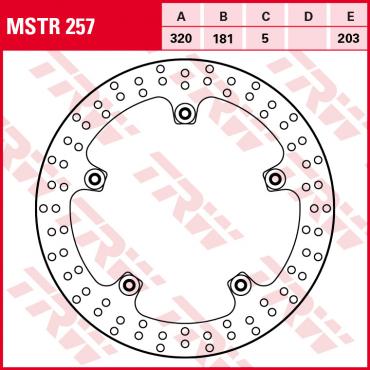 TRW Bremsscheibe mit vernieteten Hülsen MSTR257