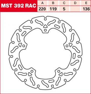 TRW RACING brake disc fixed MST392RAC