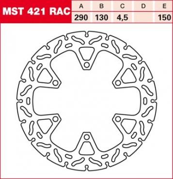 TRW RACING brake disc fixed MST421RAC
