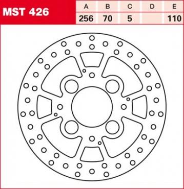 TRW brake disc fixed MST426