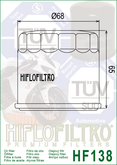 HIFLO Ölfilter HF138 Suzuki