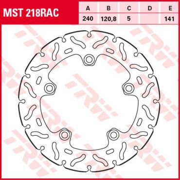 TRW RACING Bremsscheibe starr MST218RAC