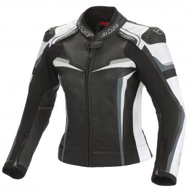 BÜSE Mille leather jacket ladies black/white size 34