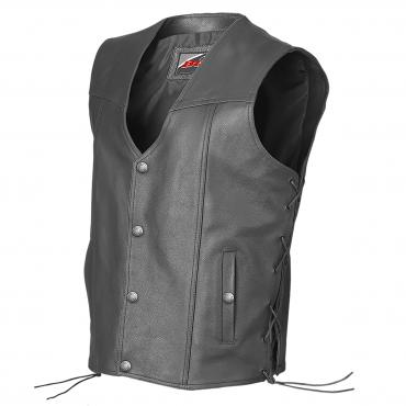 BÜSE leather vest black size M