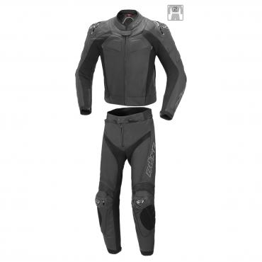 BÜSE Assen leather suit 2pcs. black size 46