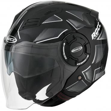 ROCC 285 jet helmet black/white size M