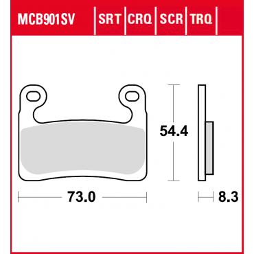 TRW Scheibenbremsbelag MCB901SV